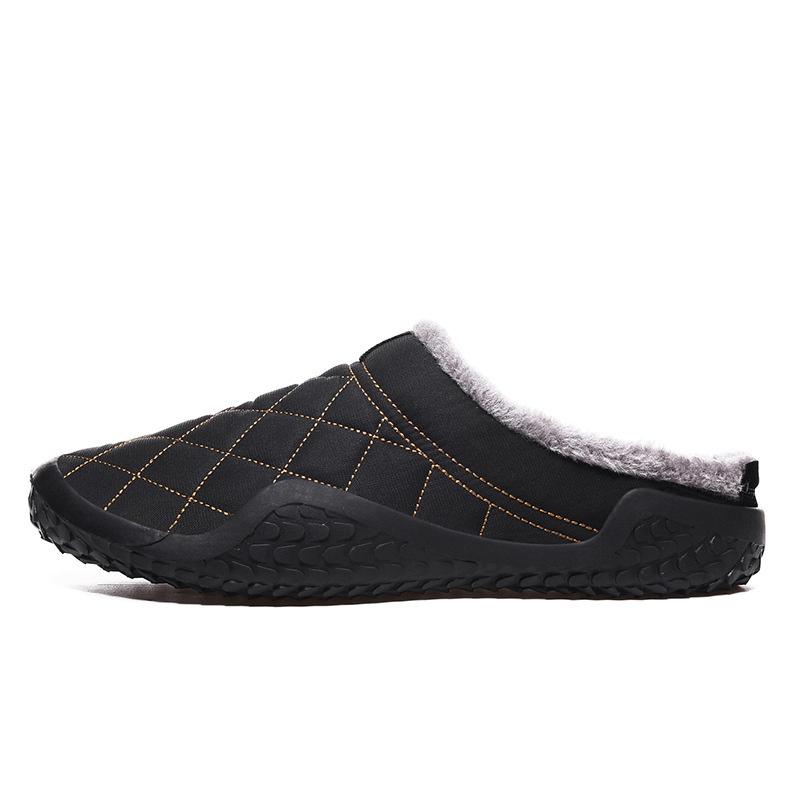 Waterproof Men's Winter Home Slippers Warm Cotton Shoes