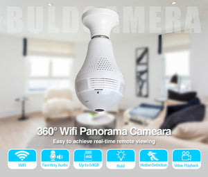 Home Security 360 Light Bulb Wifi Camera 1080P HD