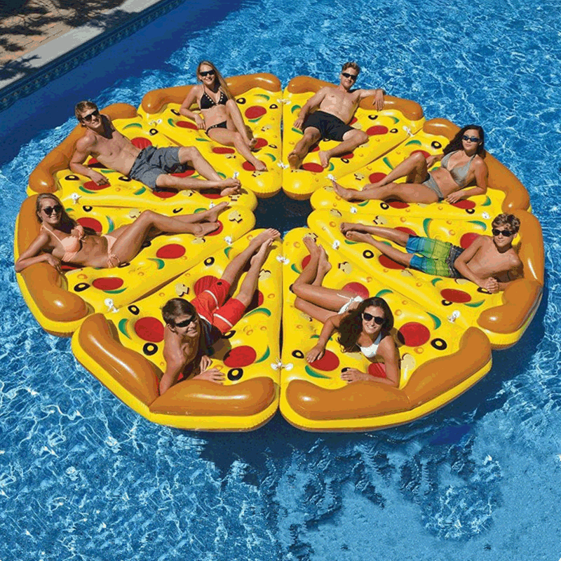 Summer Swimming Float Inflatable Pizza Floating Mattress