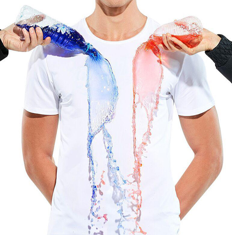 Dirty-proof and waterproof men's T-shirt