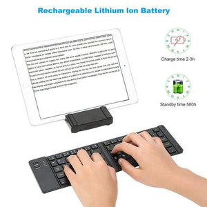 Metal Bluetooth Foldable Keyboard