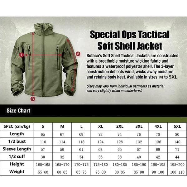 Outdoors Waterproof Military Tactical Jacket