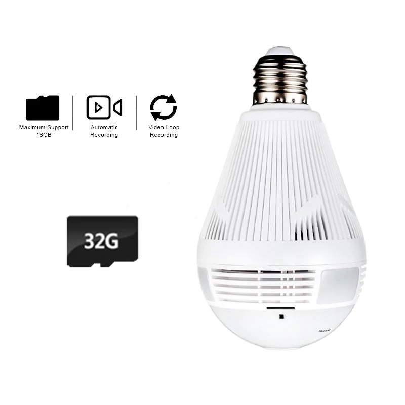 Home Security 360 Light Bulb Wifi Camera 1080P HD