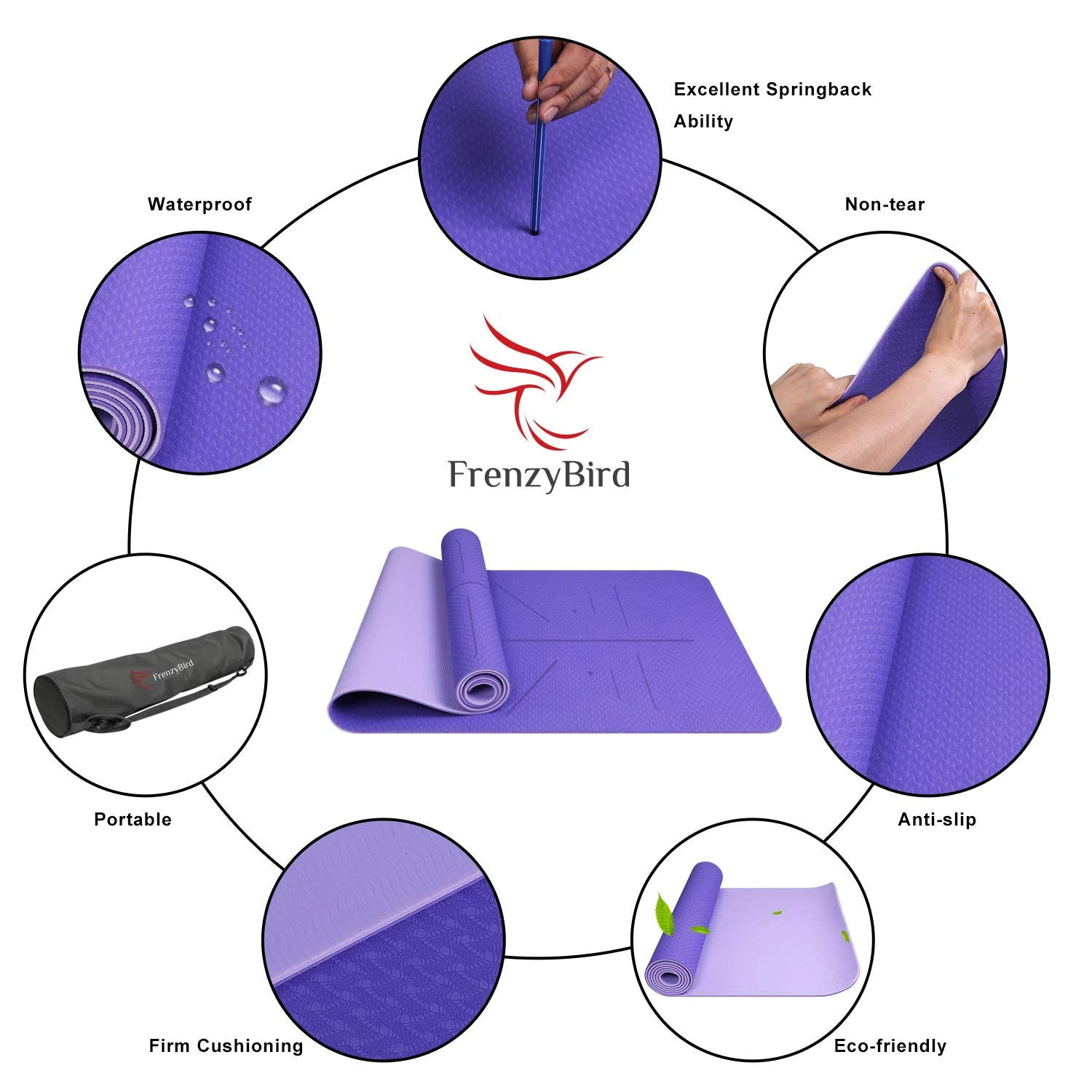 Yoga Mat - Violet/Lavender-PRO