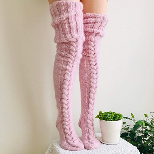 Women's Knitted Stockings Knee High Socks
