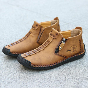 Men Casual Handmade British Style Leather Shoes