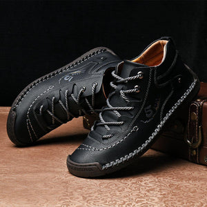 Men Hand Stitching Fashionable High-top Leather Boots