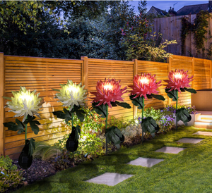 Artificial Chrysanthemum Solar Garden Light Buy 2 get 10% off