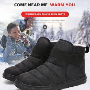 2022 WARM FUR PLUSH ANKLE WATERPROOF COUPLE SNOW BOOTS