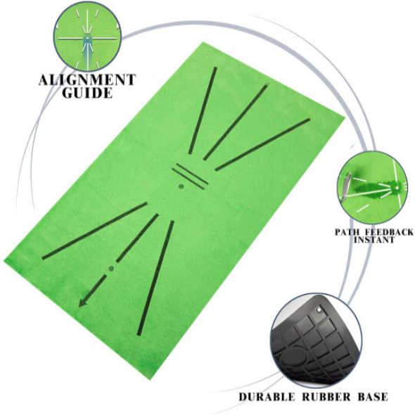 Golf Training Mat for Swing Detection Batting