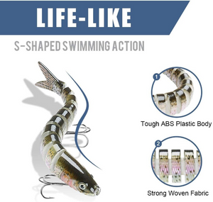 Lifelike Fishing Lure Flexible Premium Realistic Bass Lures