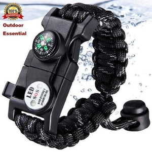 8 in 1 Outdoor Multi functional Waterproof Military Tactical Paracord Watch