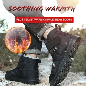 2022 WARM FUR PLUSH ANKLE WATERPROOF COUPLE SNOW BOOTS