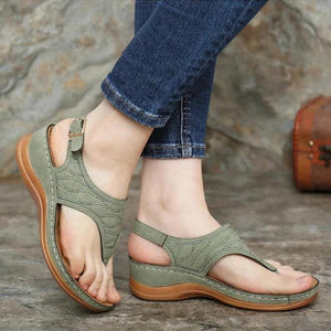 Ladies' Hollow Out Hand-embroidered Sandals