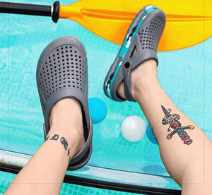 2022 summer casual men's hole shoes outdoor beach