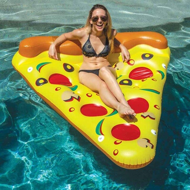 Summer Swimming Float Inflatable Pizza Floating Mattress