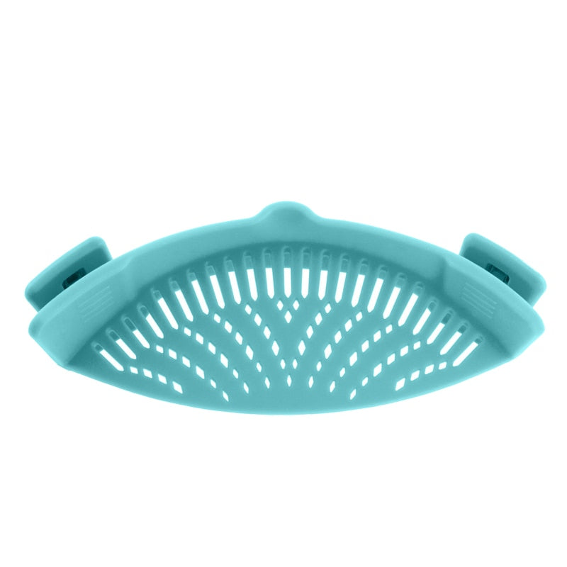 Silicone  Universal Kitchen Clip On Pot Strainer