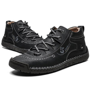 Men Hand Stitching Fashionable High-top Leather Boots