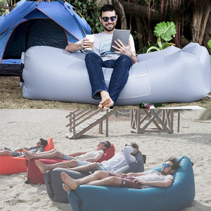 Ultralight Inflatable Lounger Portable Lazy Carry Waterproof Camping Bed