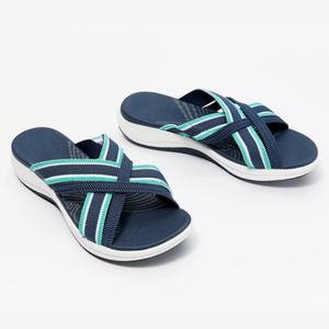 Women Sandals Stretch Cross Orthotic Slide Sandals