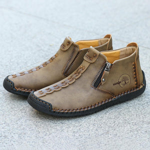 Men Casual Handmade British Style Leather Shoes