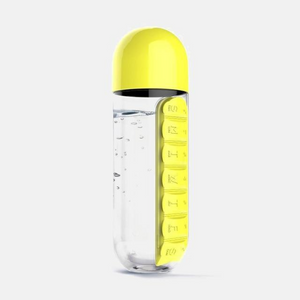 Water Bottle With Pill Travel Box