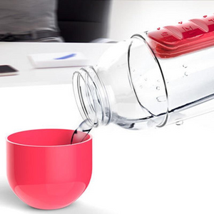 Water Bottle With Pill Travel Box