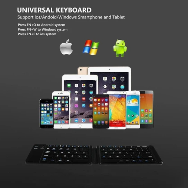 Metal Bluetooth Foldable Keyboard