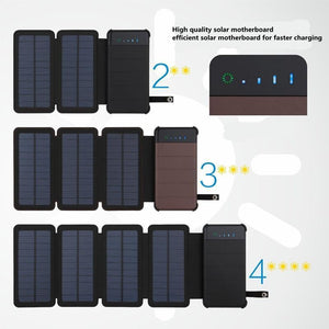 Folding 10W Solar Cells Charger