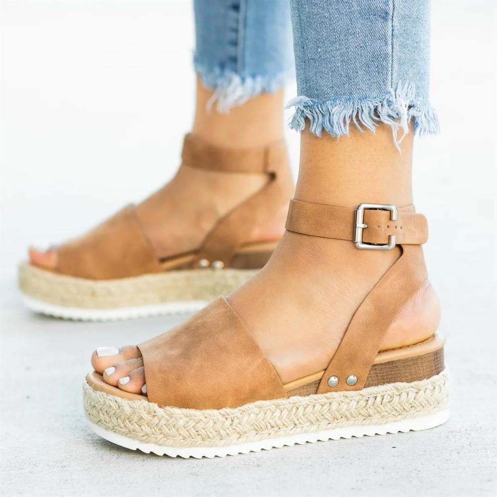 Platform Wedge Sandal Shoes for Bunion Rectification