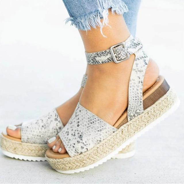 Platform Wedge Sandal Shoes for Bunion Rectification