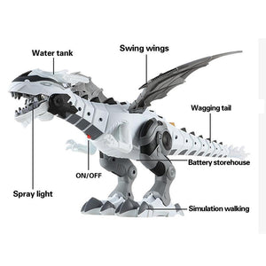 Electric light mechanical spray dinosaur